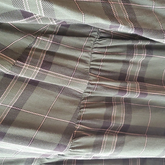 Torrid Green and Pink Plaid Top, size 2 - Picture 5 of 14